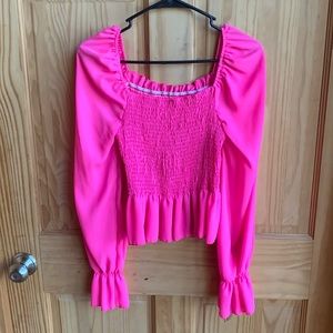 cute hot pink shirt